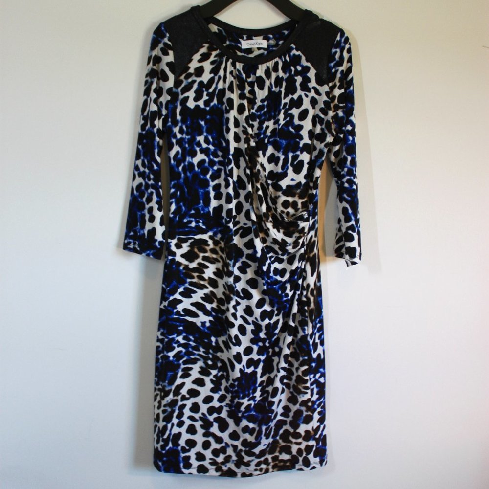 Calvin Klein | Fitted Leopard Print Dress